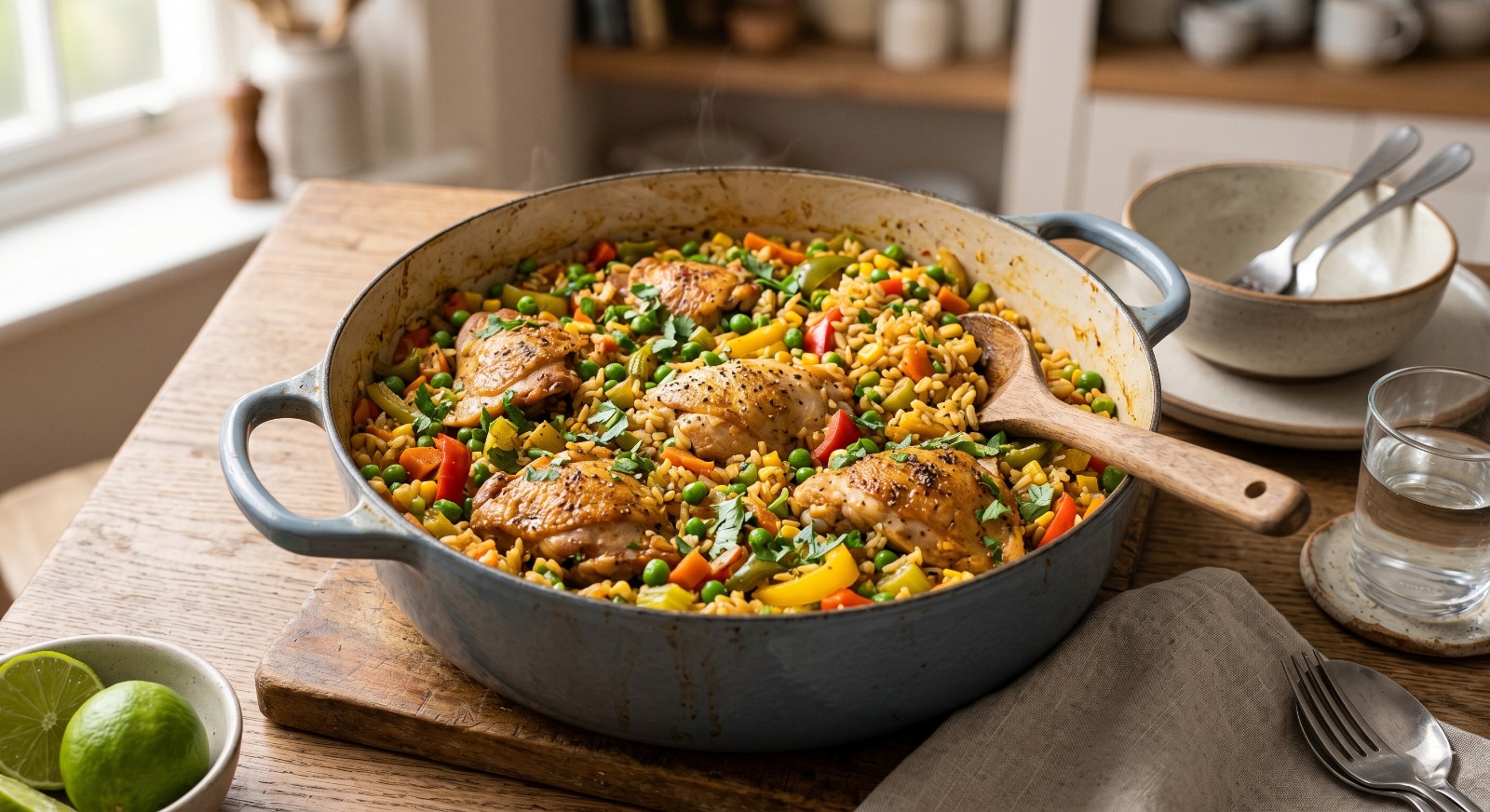 ARROZ DE UMA PANELA SÓ COM FRANGO E LEGUMES