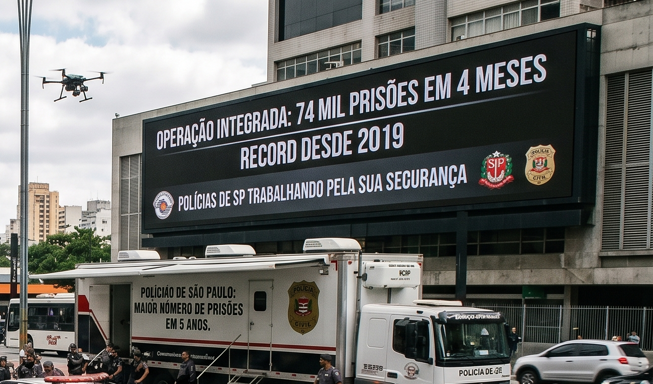 POLÍCIAS DE SP PRENDEM 74 MIL INFRATORES EM QUATRO MESES